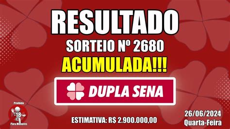 dupla sena paga terno|Veja os números do concurso da Dupla Sena 2680 no resultado .